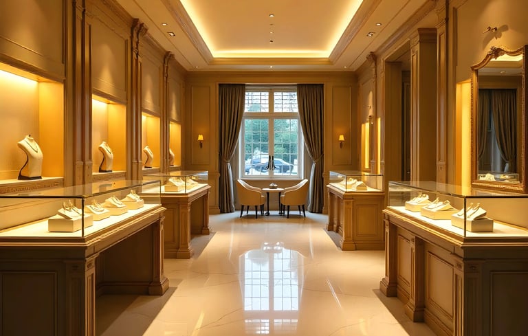 Gold Jewellery Shop Interior Design