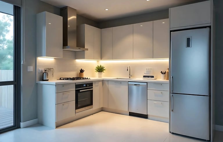 L Shape Modular Kitchen Design