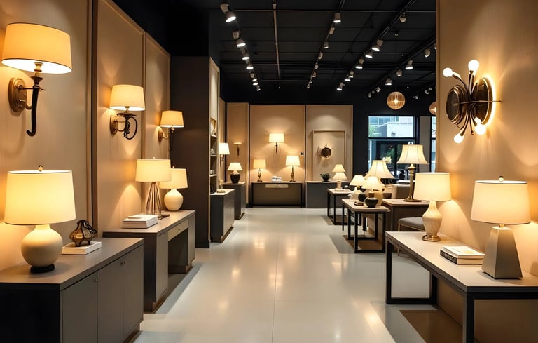 lighting showroom interior design