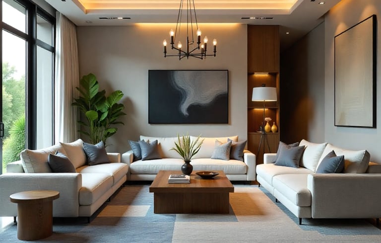 living room interior design in low budget