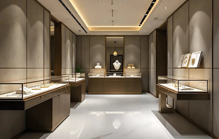modern jewellery shop interior design