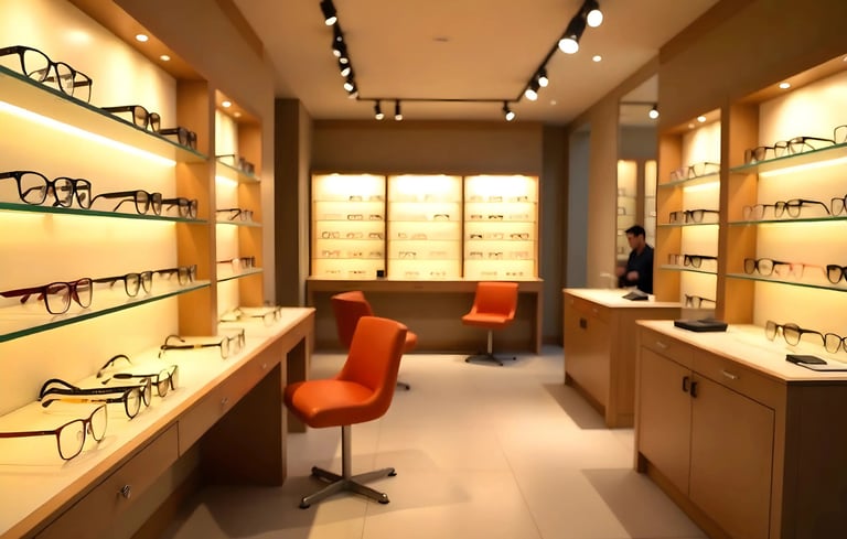 optical showroom interior design