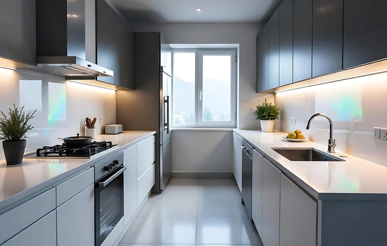 Parallel modular kitchen design