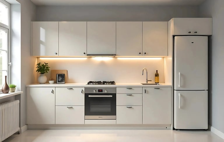 Straight modular Kitchen design
