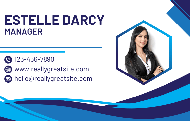 a business card with a business card for a real estate agent