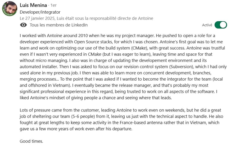Open Source Technologies Expert I hired to get the Build/Release Process more reliable and agile