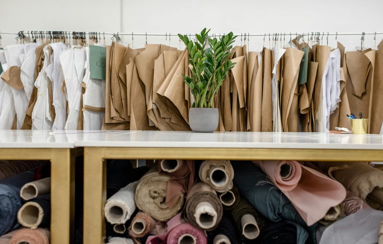 Atelié de design e costura de moda ecológica (inspirado na CicloAmbiental)