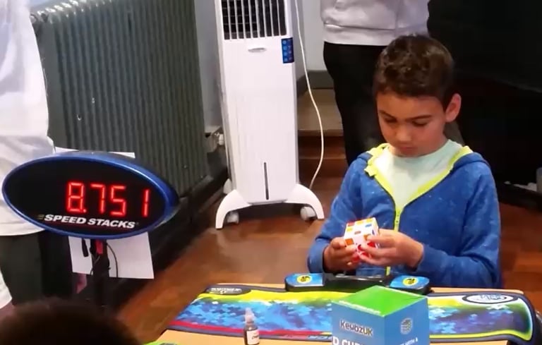 James Alonso's first ever solve at a competition