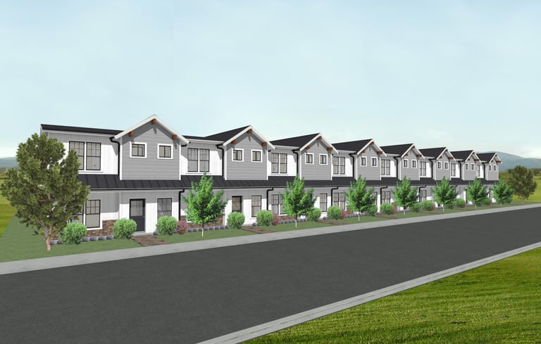 rendering of multi-family townhouse project