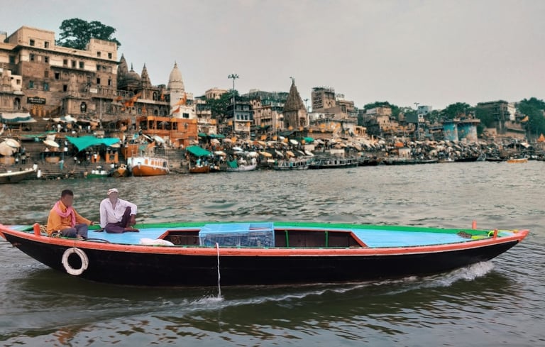 Evening Boat Ride from Dashashwamedh Ghat (33 Ghats Approx. 5 Km Round)
