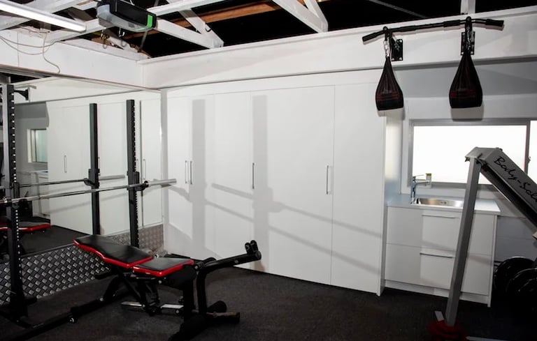 Garage gym renovation