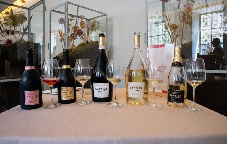 Degustazione degli Champagne Cattier organizzata da CLASSY Wines al Ristorante Daniel Canzian di Milano.
