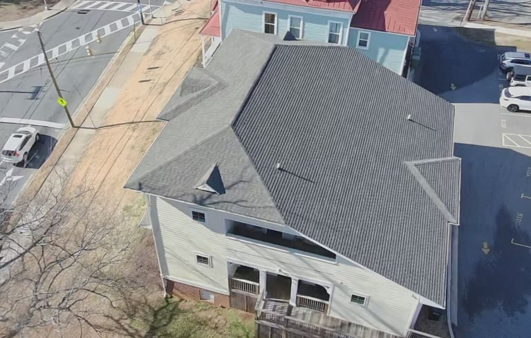 Residential roof replacement in Farmville, VA by Melvin T. Morgan Roofing