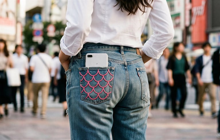 woman from behind with embroidered pattern, representing creative feedback and personal support