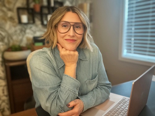 Career Coach PJ at her desk - Los Angeles