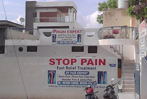 An image showing the facade of PAIN EXPERT Physiotherapy clinic in Karnal
