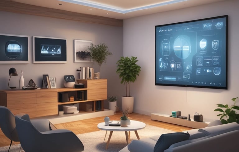 Bright living room with modern inventory