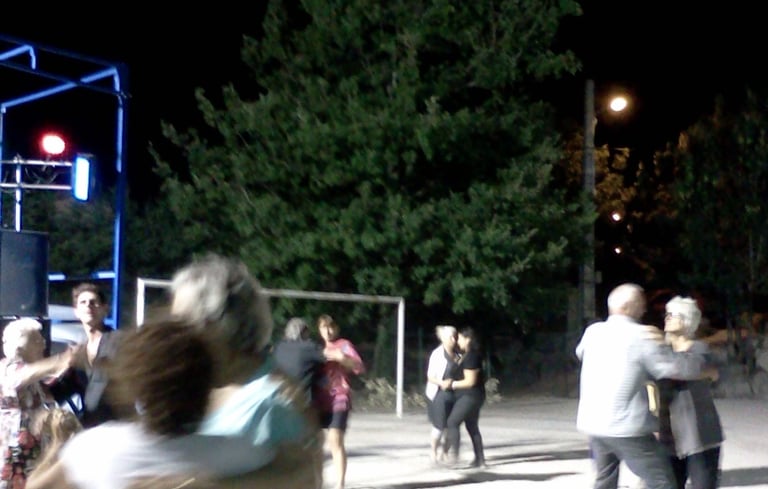 Young and old dancing , 2004
