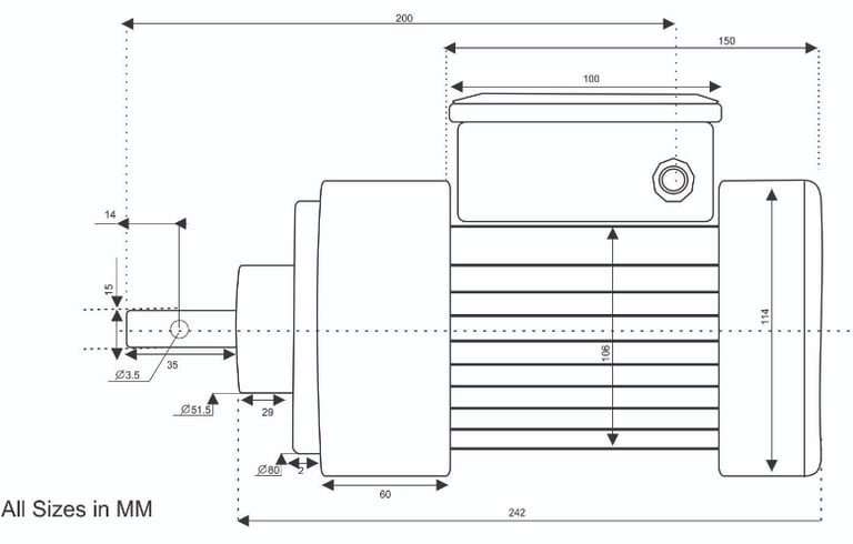Technical features of agitator motors