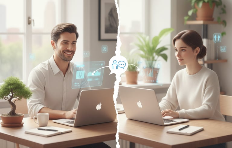 Immagine di un mentor che è in meet con l'allieva
