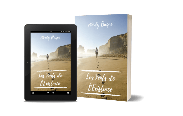Mockup Les vents de l'existence, de Wendy Baqué.