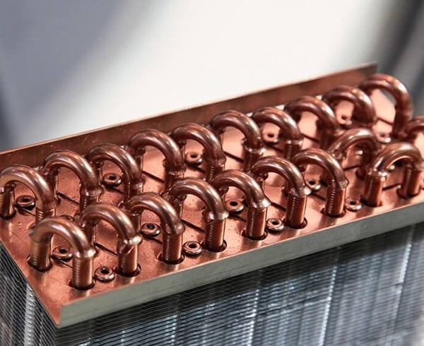 Fresh Painted AC copper coil preventing AC Gas Leak