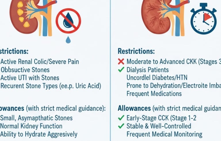 🩺 Can Urolithiasis & CKD Patients Fast 