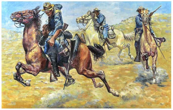 Gallery of Lovely Things: Hulis Mavruke painting name Aiding a Comrade