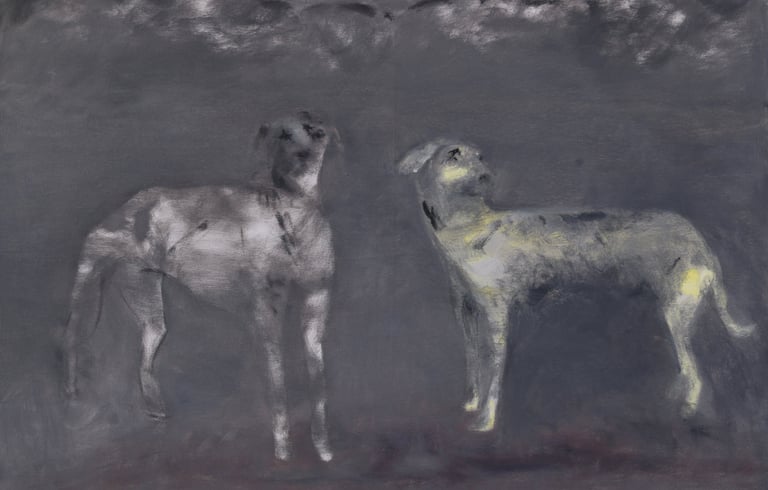 Dogs in warzone by Lina Mikuzyte