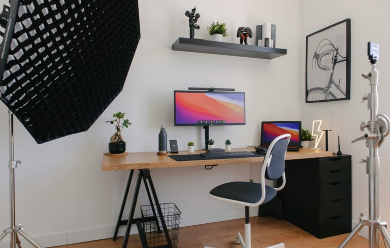 Minimalist and Stylish Office Workspace