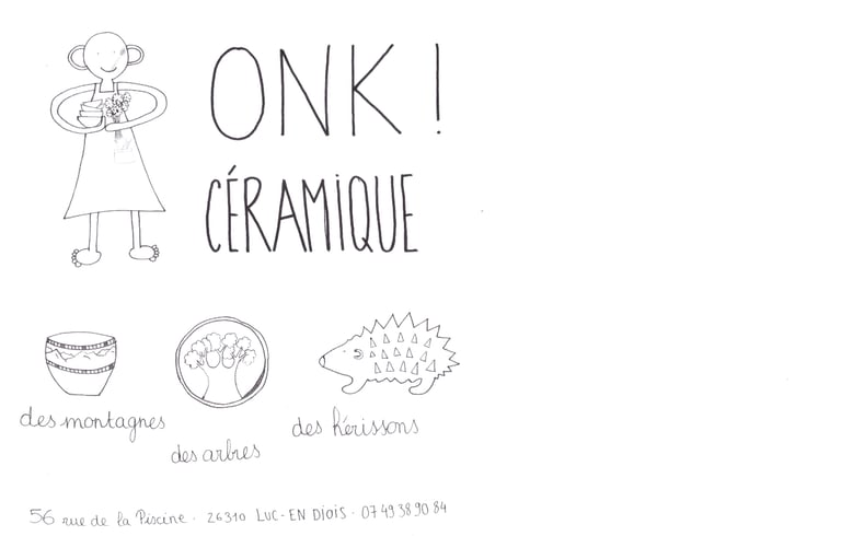 onk! céramique atelier vente de poterie cours de poterie