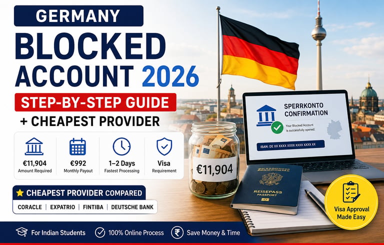 The image portrays about Germany Blocked Account 2026 step-by-step guide.