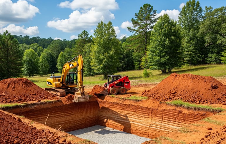 Excavation — Cuts, fills, trenching, utility prep, culverts.