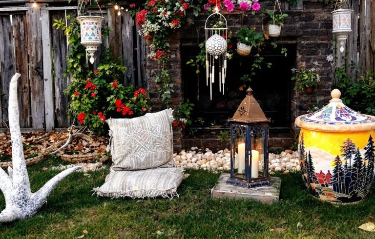 a garden with a lot of flowers and plants