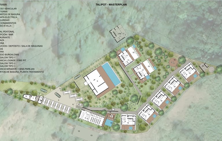 Masterplan Talipot Ecolodge Miches