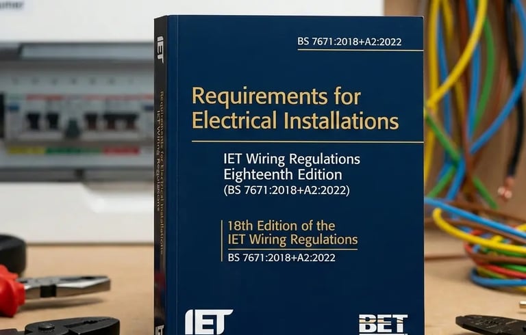 18th Edition of the IET Wiring Regulations – BS 7671:2018+A2:2022 UK
