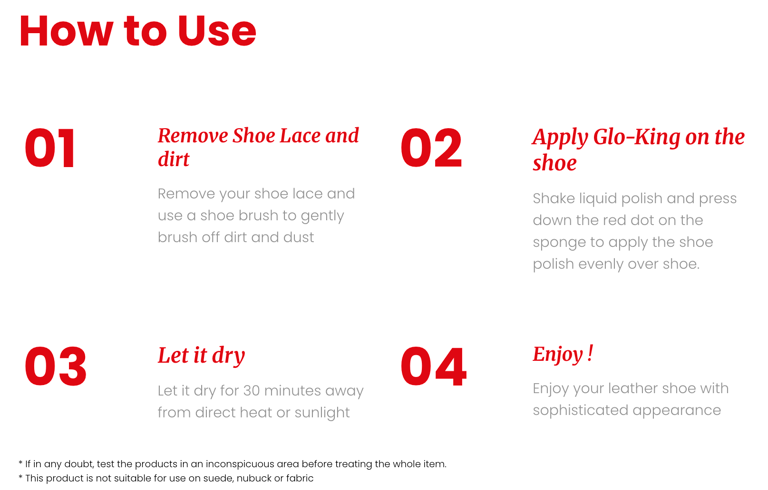 Yuppies Glo-King shoe polish sponge applicator – easy-use leather shoe care