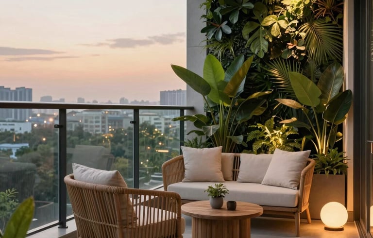 A luxury commercial office lounge with mid-century modern furniture and glass partitions. The space uses a palette of grey and black with soft off-white walls, showcasing a professional North American workplace.