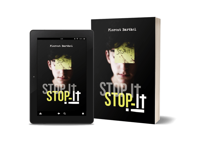Mockup e-book et broché Stop it ! - Florent Barthel.