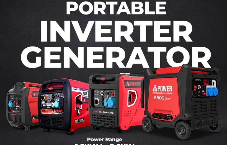 Portable Inverter Generator - Compact and efficient power solution for camping and outdoor activitie