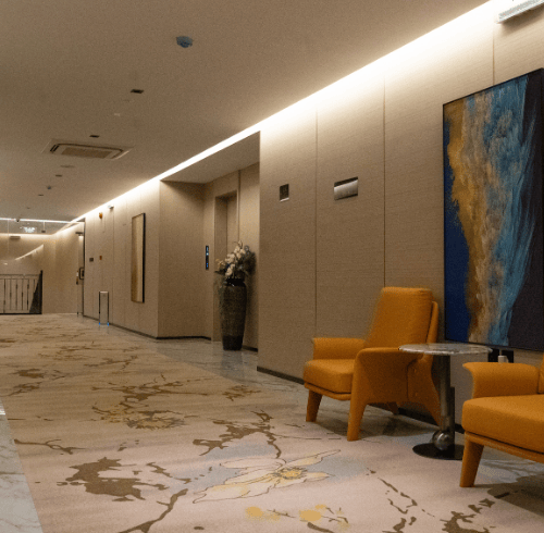 Hotel lounge area at Rosa Grand Granada Riyadh