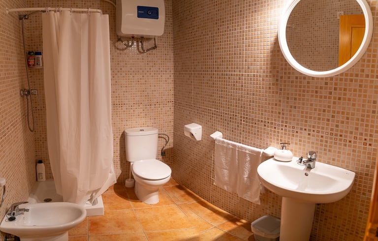 Baño completo en la primera planta de Carmens Rural, Sant Jordi