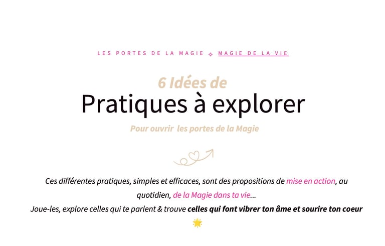 6 idées de pratiques a explorer