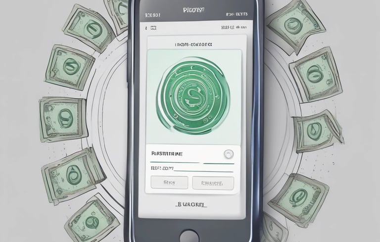 a man riding a skateboard down a street next to tall buildings