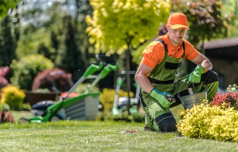 man gardening 