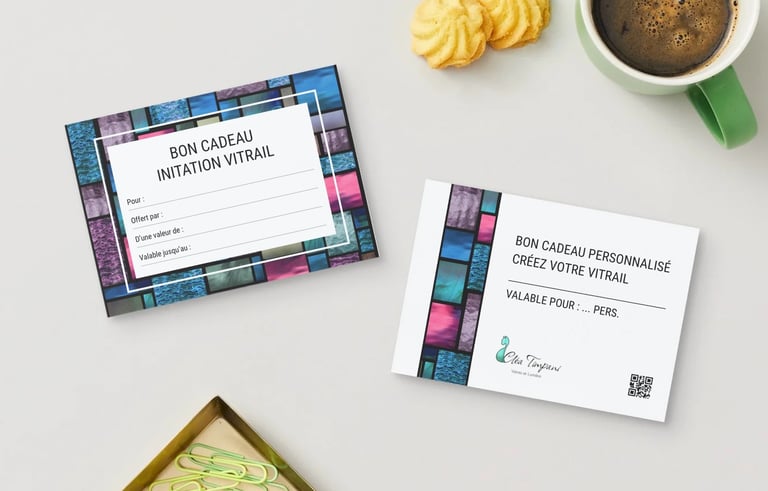 bon cadeau stage vitrail