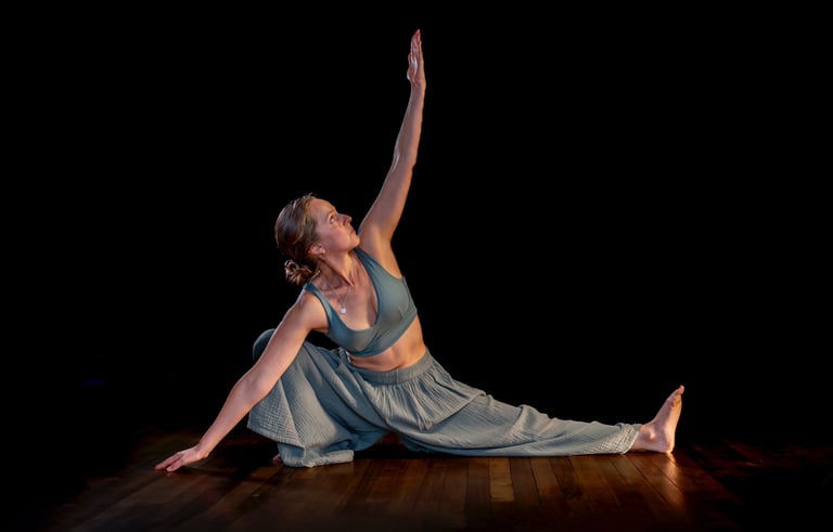 Girl practicing Yoga posture