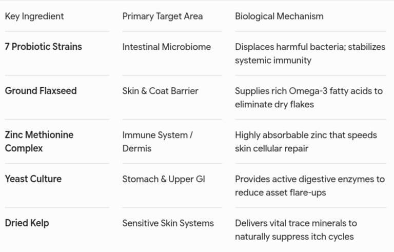 Dinovite Ingredients chart