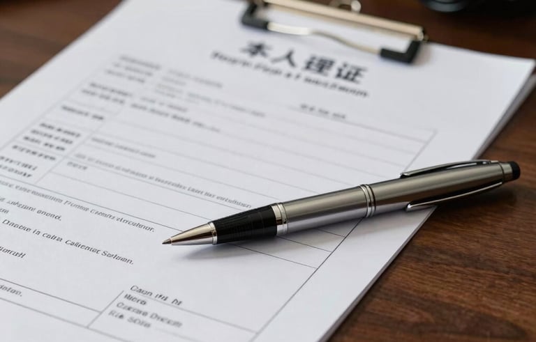 A close-up shot of official corporate registration documents and a sleek silver pen resting on a dark wood desk in a high-end North American office, conveying legal precision and trust.