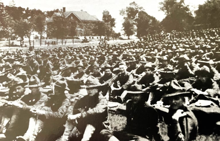 Waiting for the train